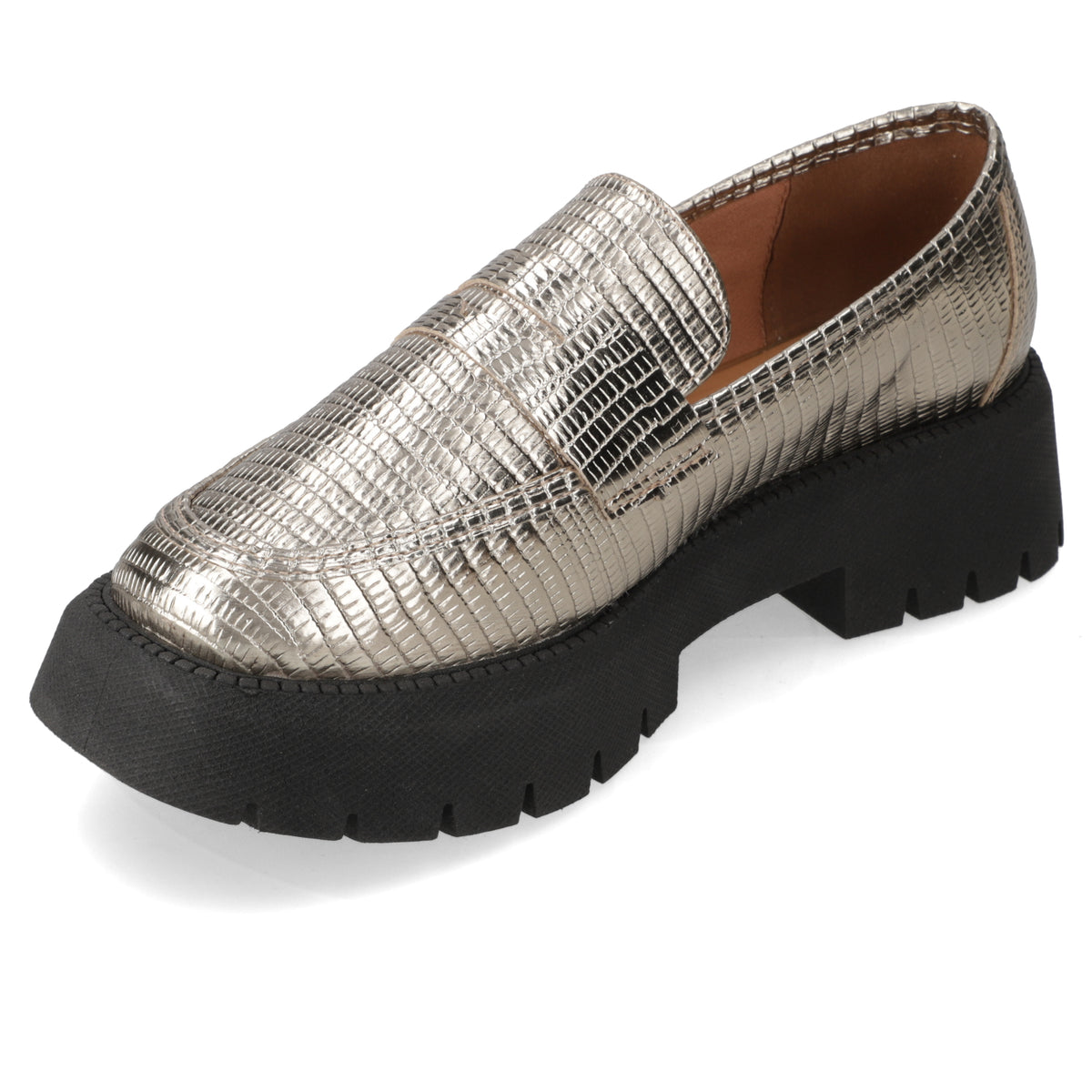 Mocasin Mujer Vizzano Metalizados Dorado