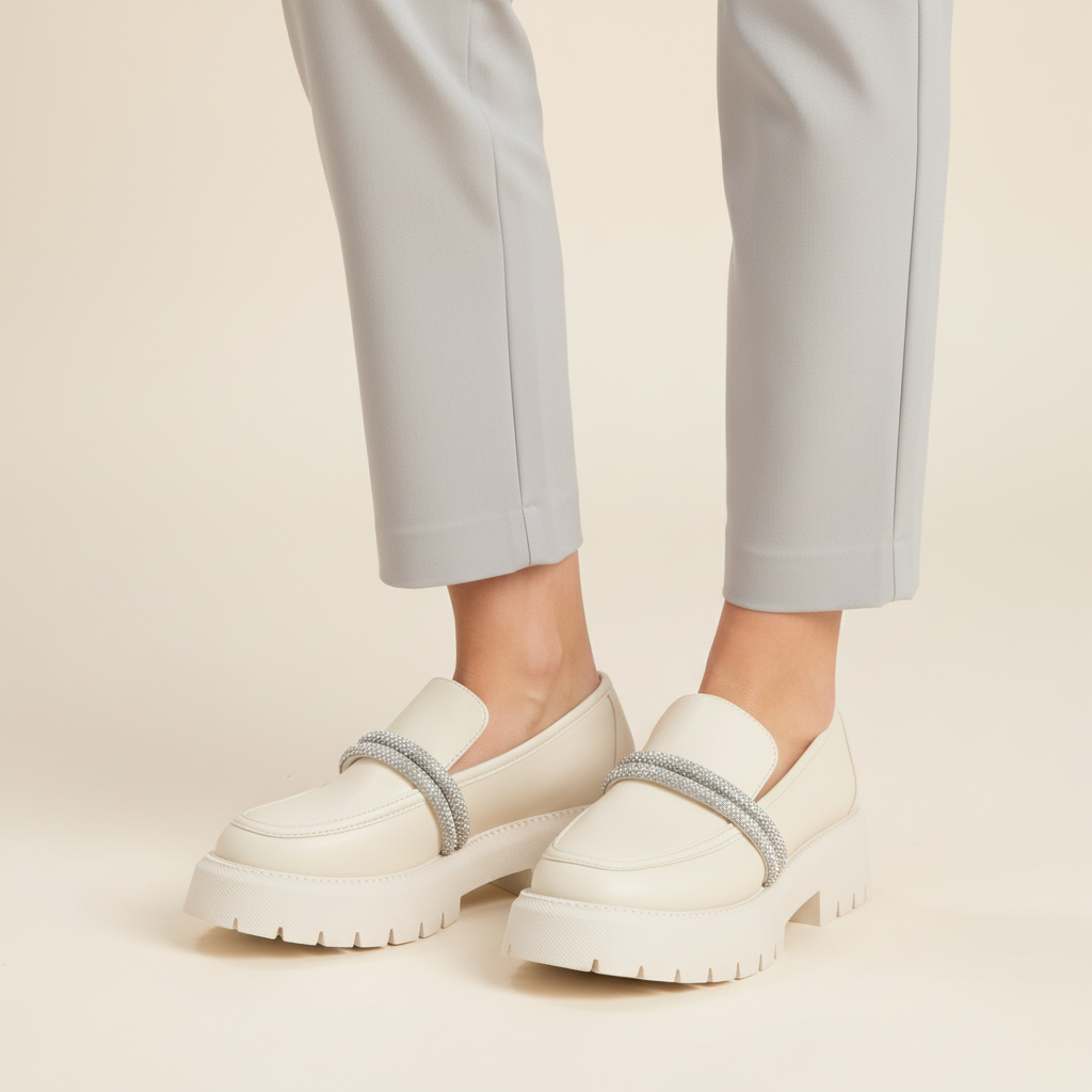 Mocasin Mujer Vizzano Blanco Off 34