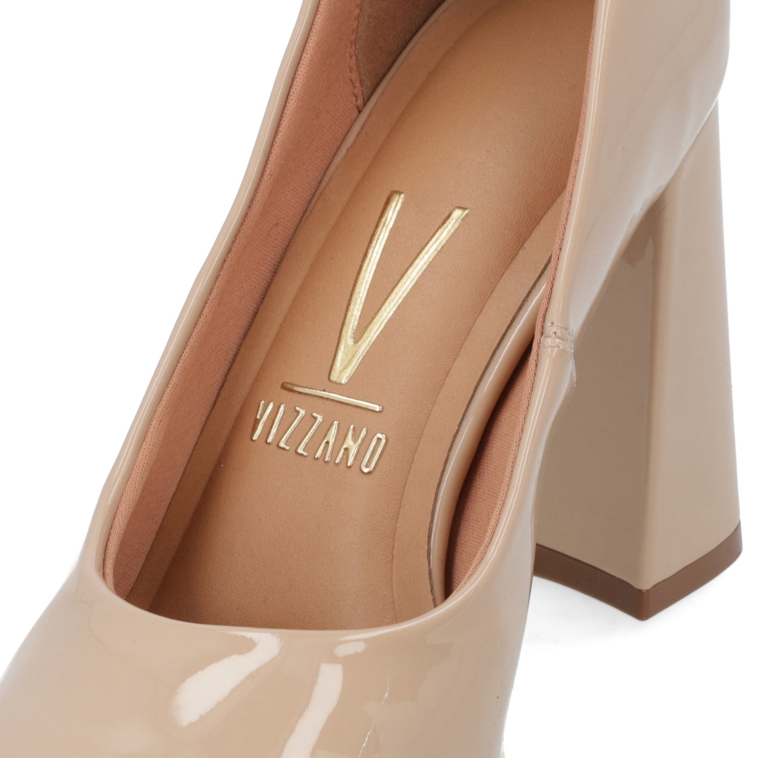 Zapato Taco Ancho Vizzano Beige