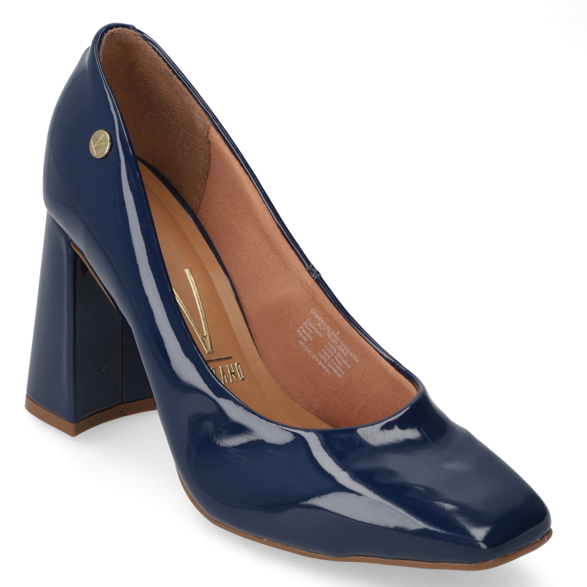 Zapato Taco Ancho Vizzano Azul