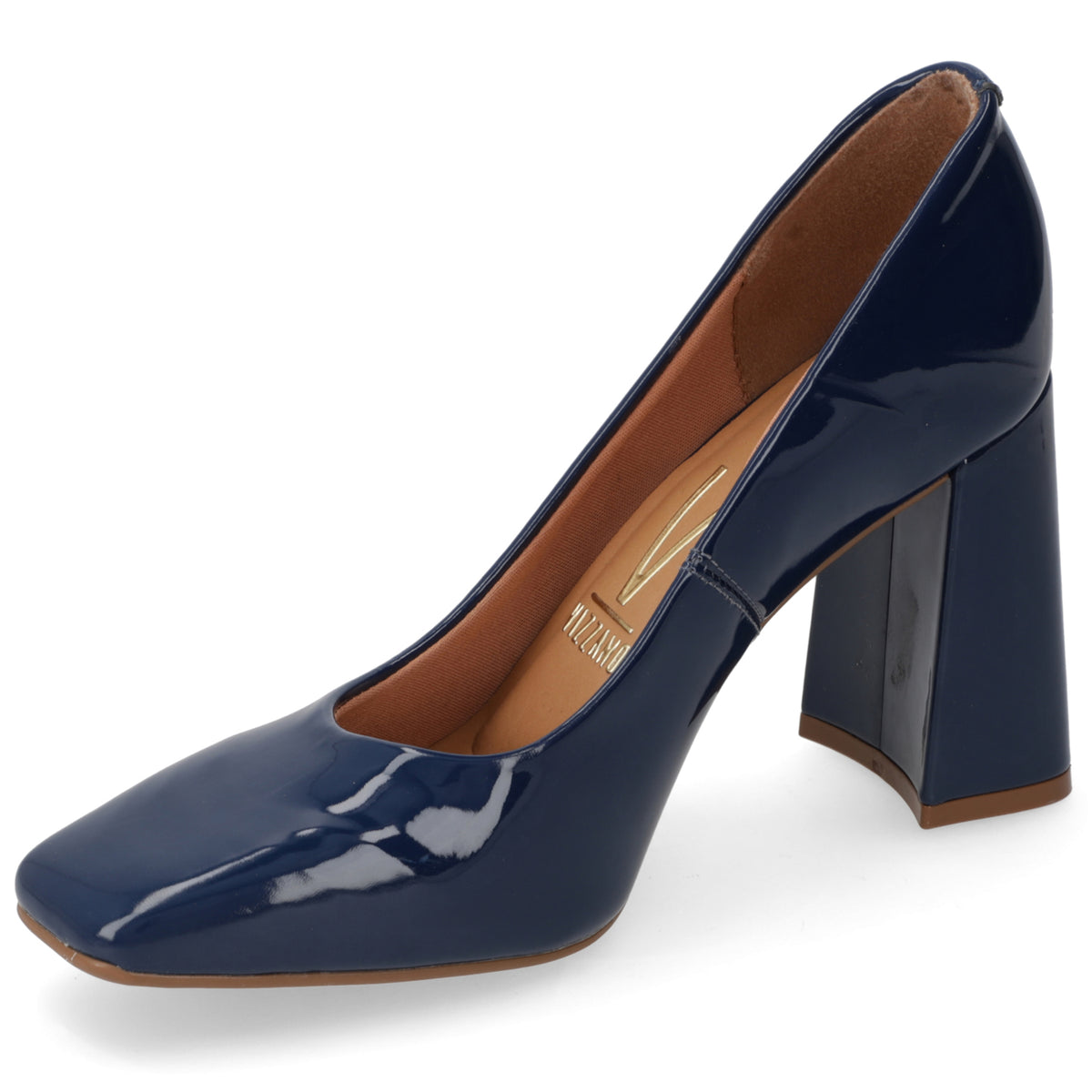 Zapato Taco Ancho Vizzano Azul