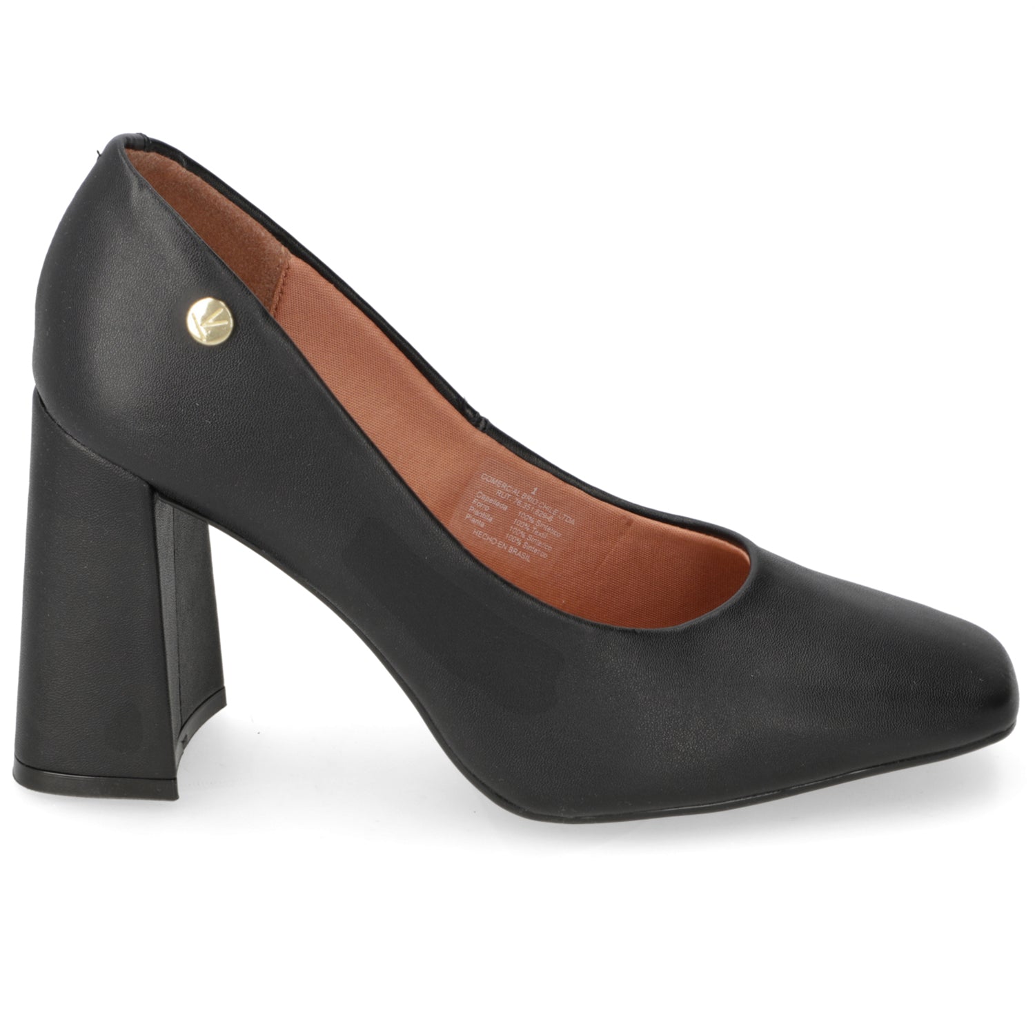 Zapato Taco Ancho Vizzano Negro