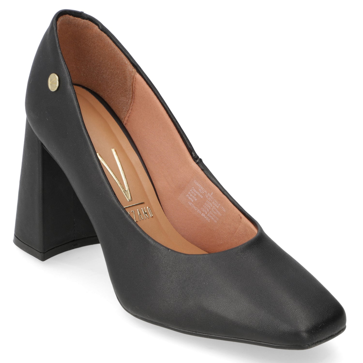 Zapato Taco Ancho Vizzano Negro