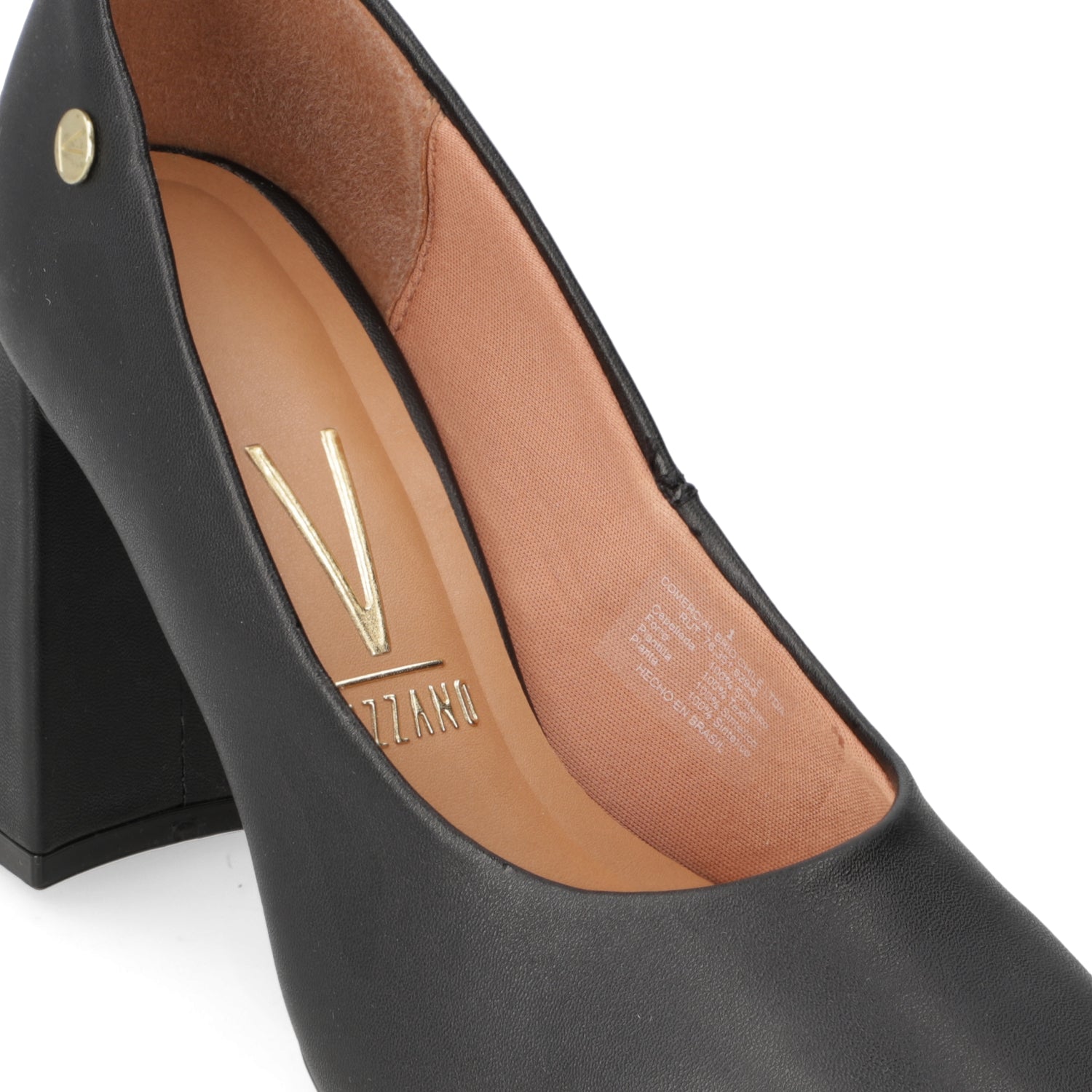 Zapato Taco Ancho Vizzano Negro