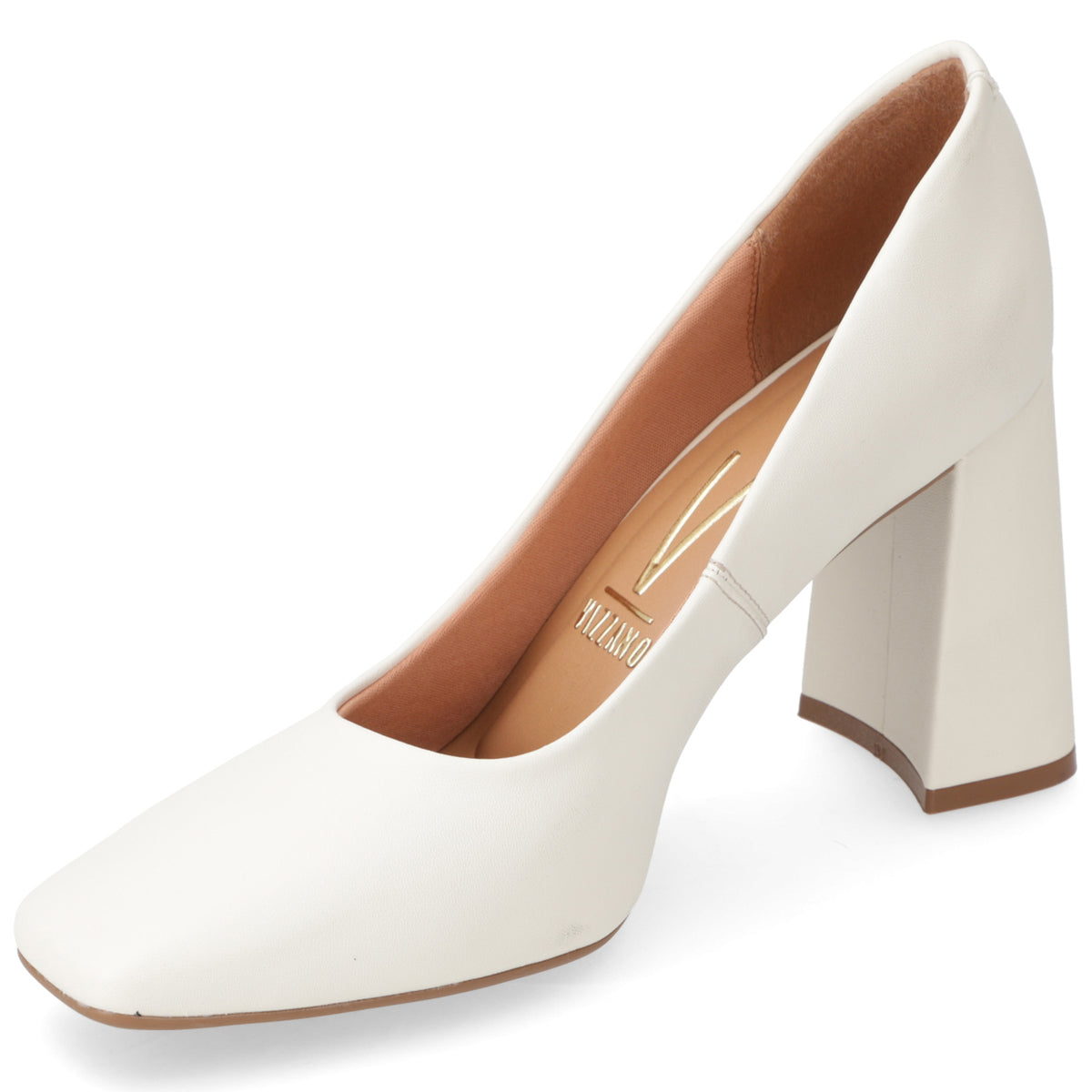 Zapato Taco Ancho Vizzano Blanco Off