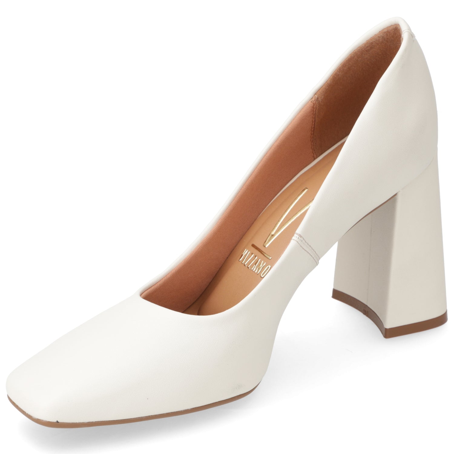 Zapato Taco Ancho Vizzano Blanco Off