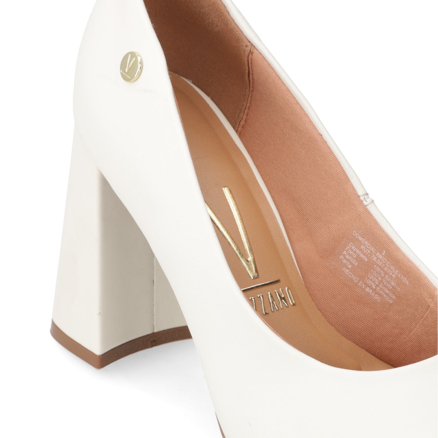 Zapato Taco Ancho Vizzano Blanco Off