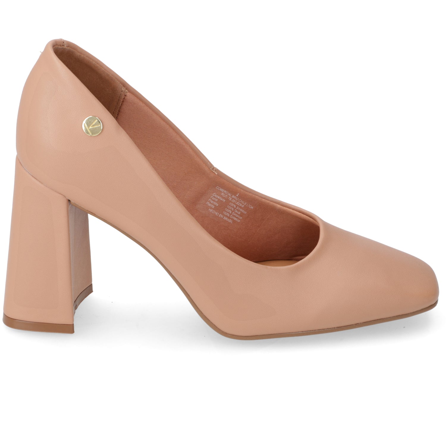 Zapato Taco Ancho Vizzano Nude