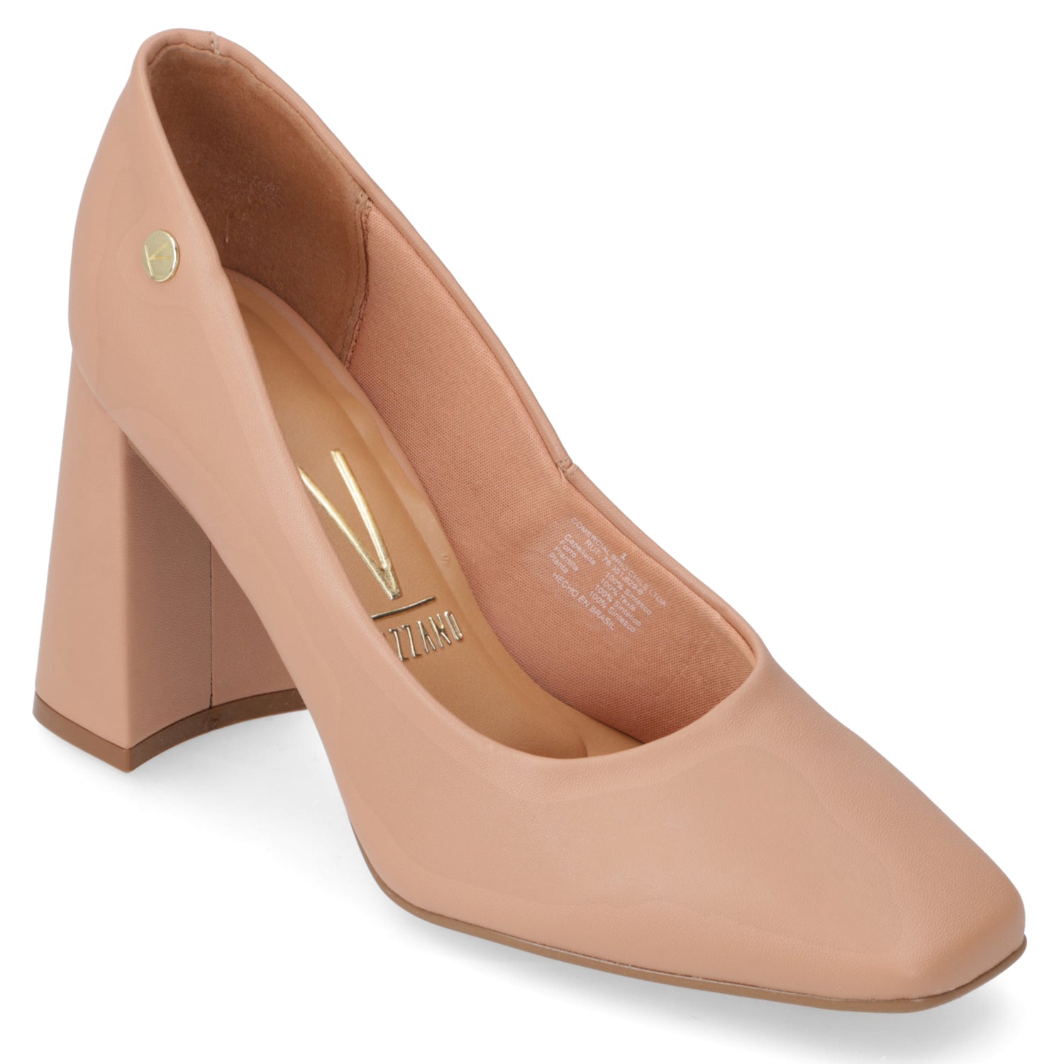 Zapato Taco Ancho Vizzano Nude