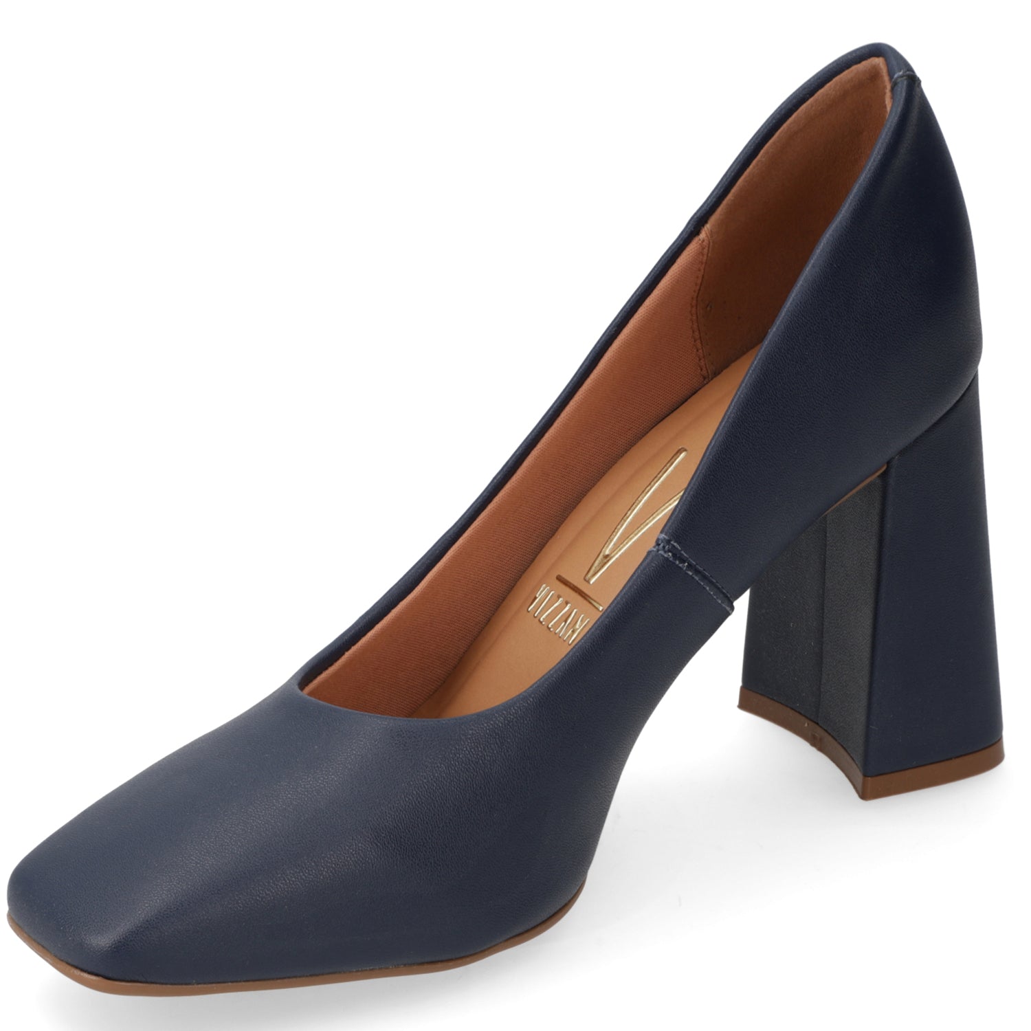 Zapato Taco Ancho Vizzano Azul