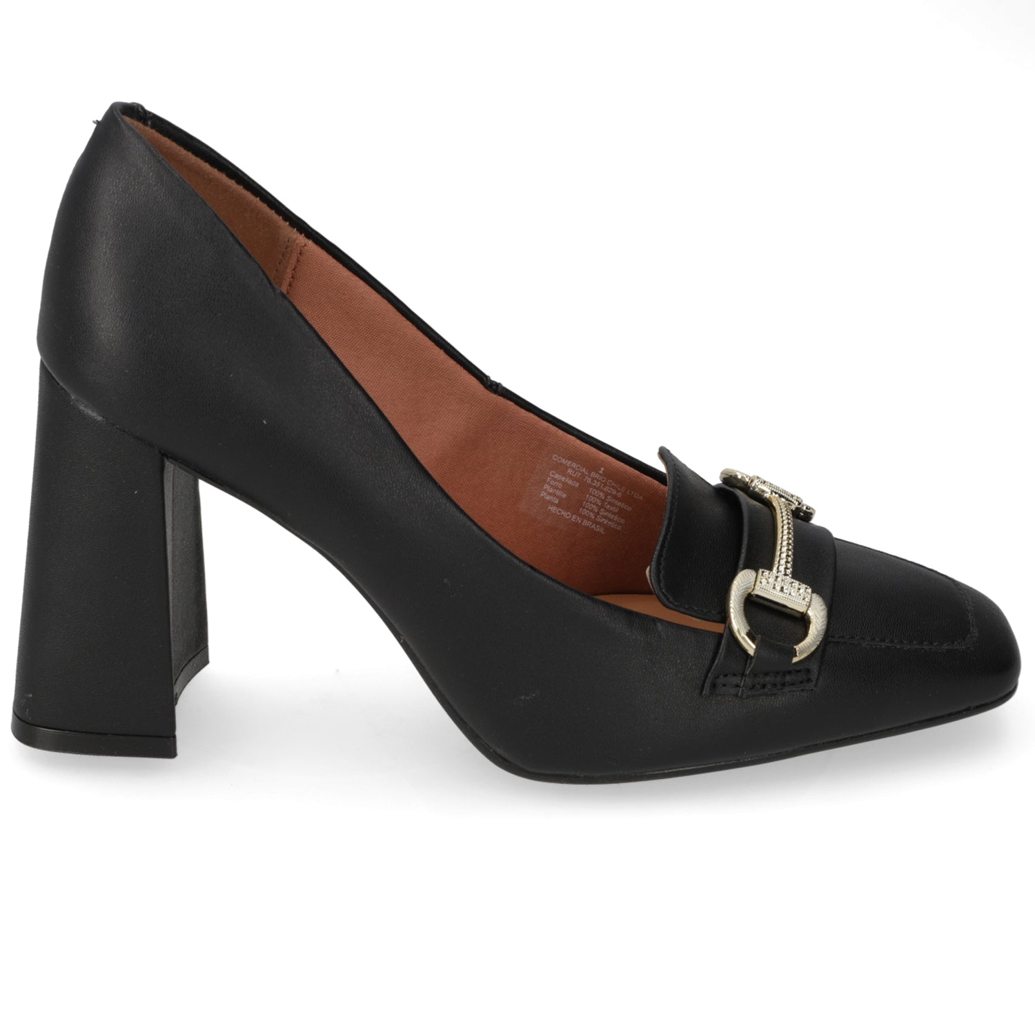 Zapato Taco Ancho Vizzano Negro