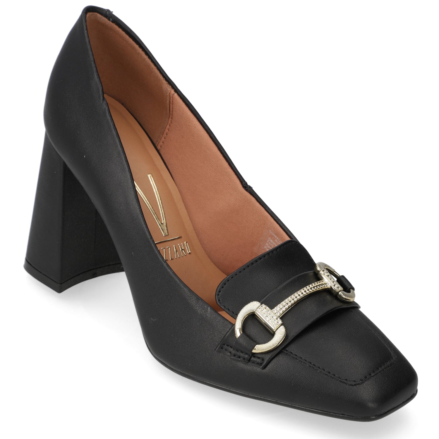 Zapato Taco Ancho Vizzano Negro