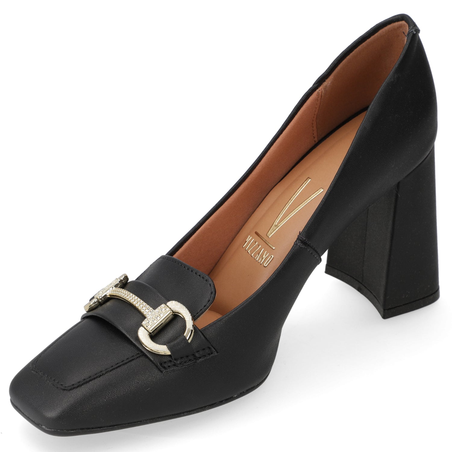 Zapato Taco Ancho Vizzano Negro