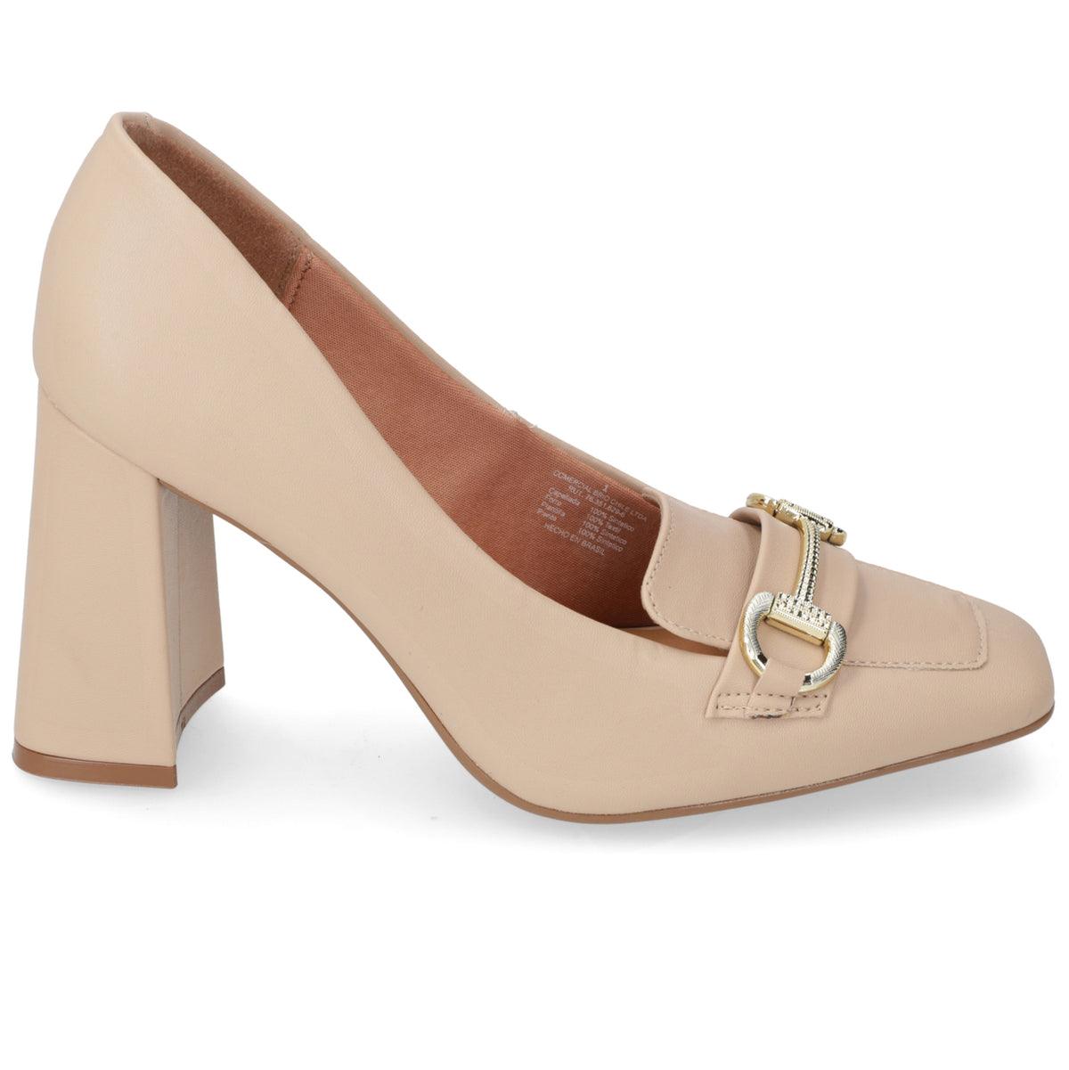 Zapato Taco Ancho Vizzano Beige