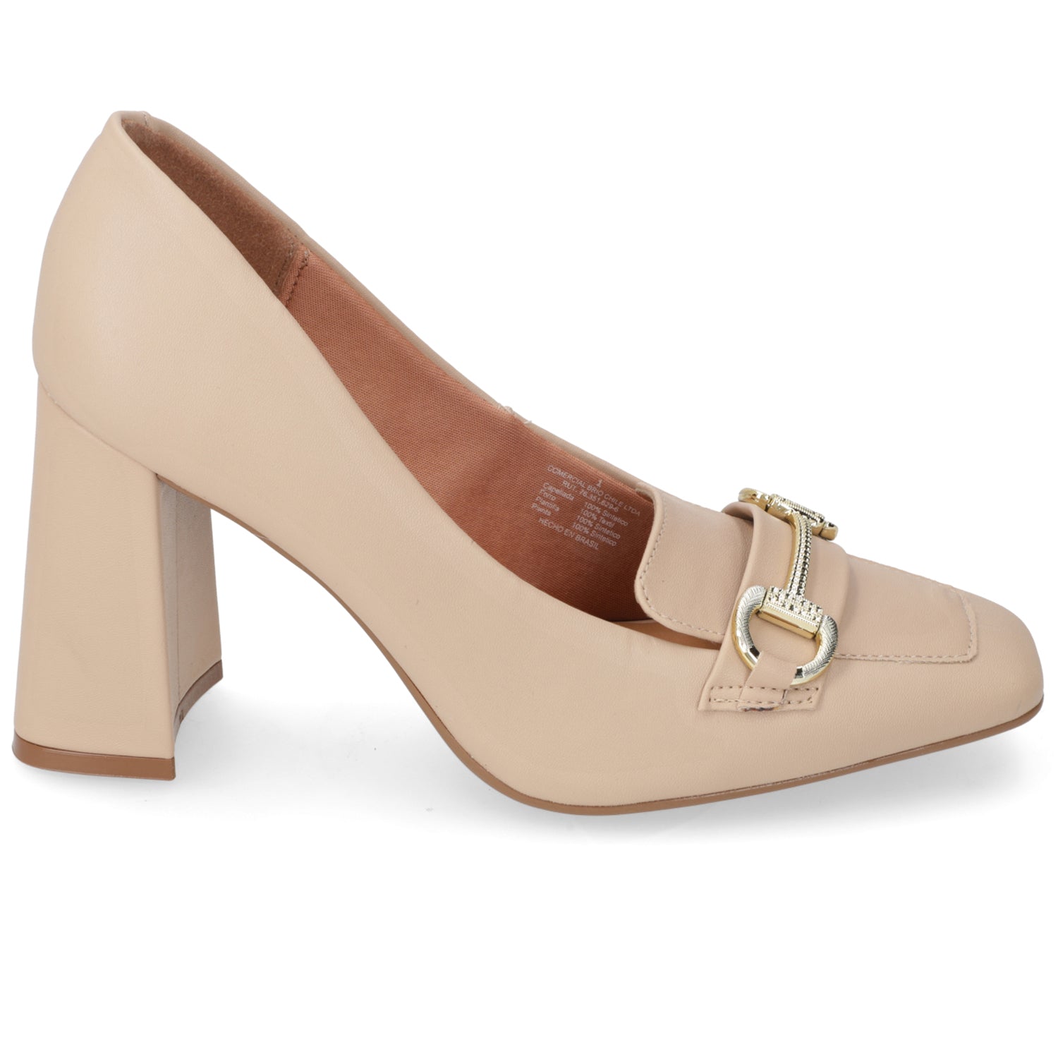 Zapato Taco Ancho Vizzano Beige