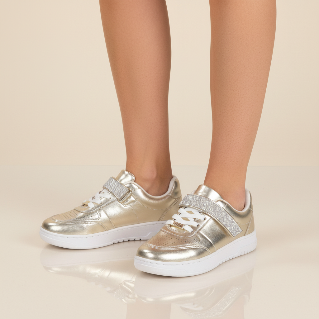 Zapatilla Casual Vizzano Dorada