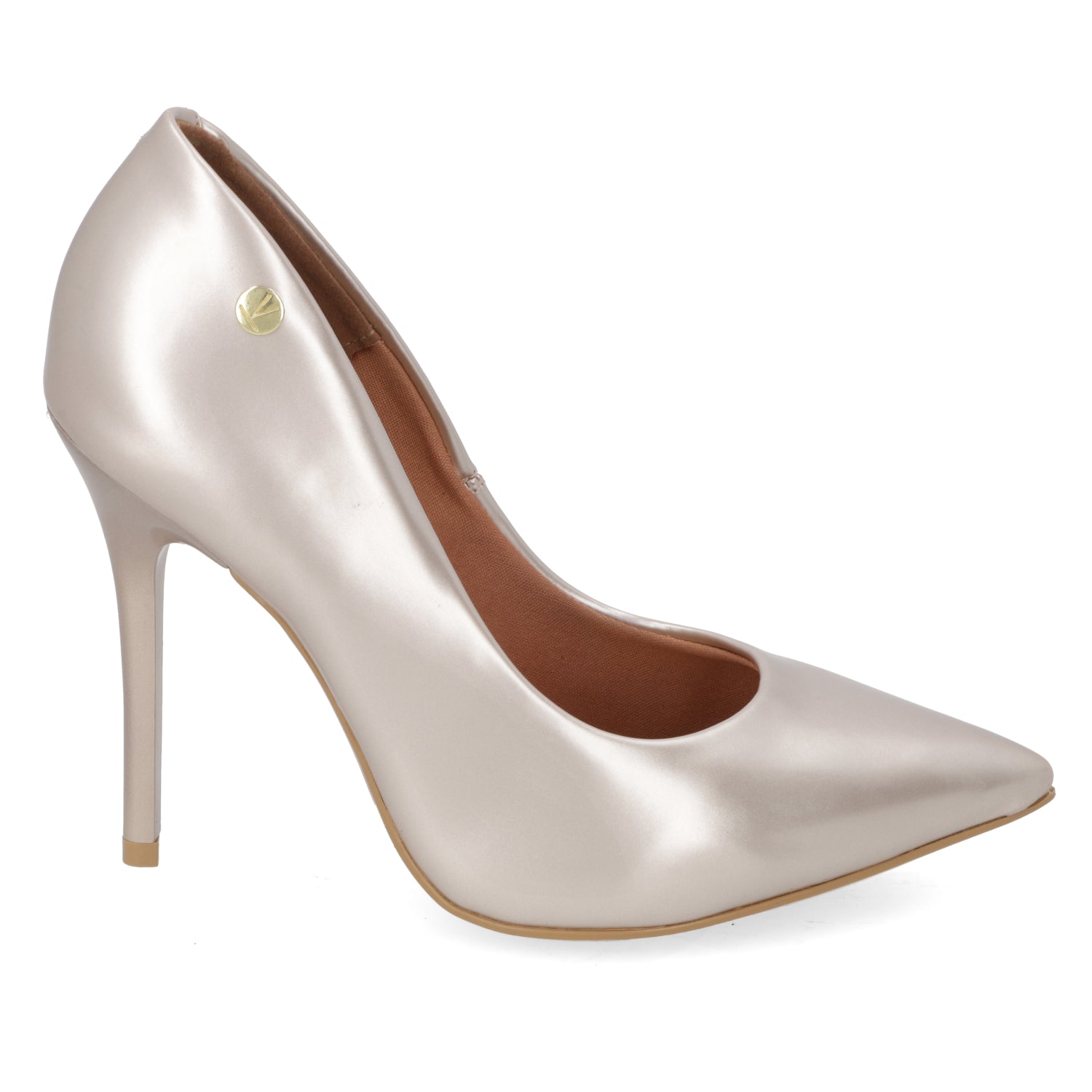 Zapato Taco Aguja Stiletto Vizzano Metalizados Rosa