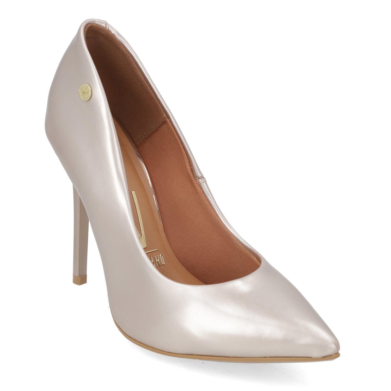 Zapato Taco Aguja Stiletto Vizzano Metalizados Rosa