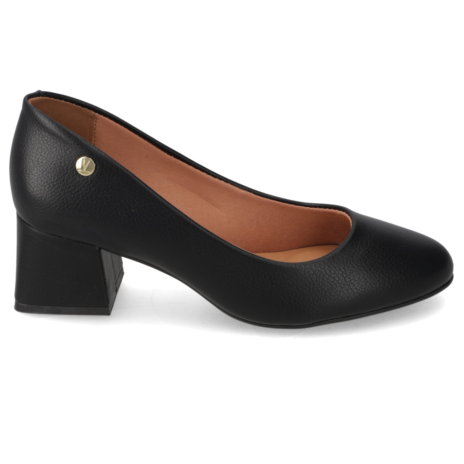 Zapato Taco Ancho Negro