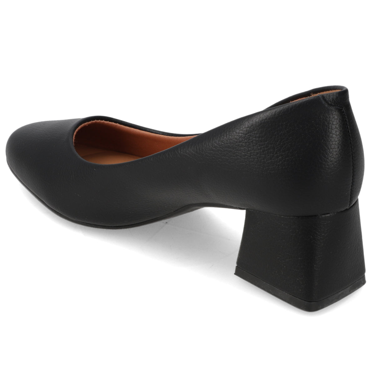 Zapato Taco Ancho Negro