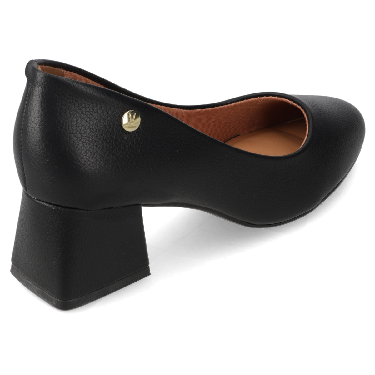 Zapato Taco Ancho Negro