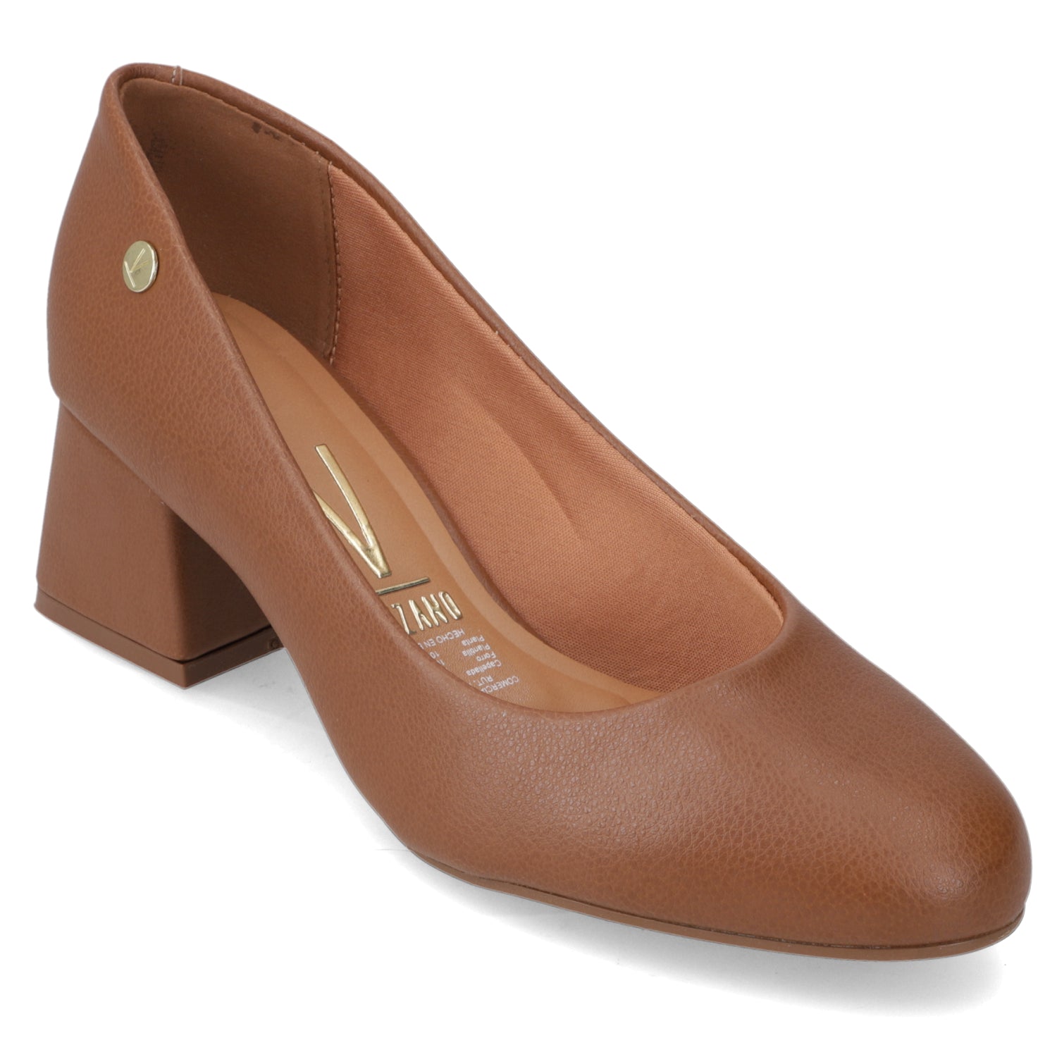 Zapato Taco Ancho Marron