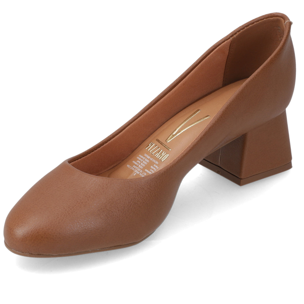 Zapato Taco Ancho Marron