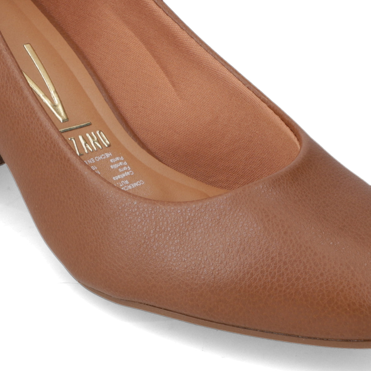 Zapato Taco Ancho Marron