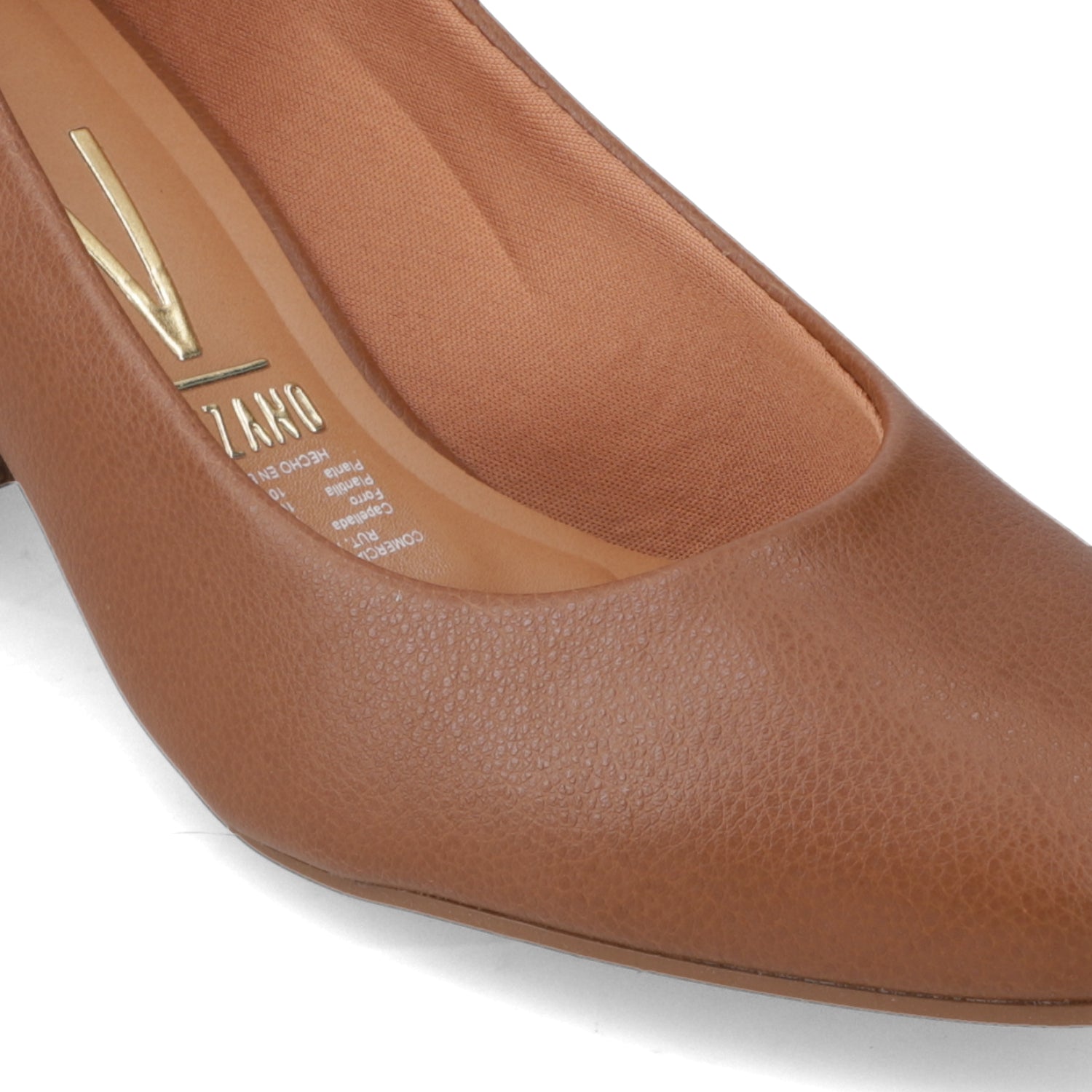 Zapato Taco Ancho Marron