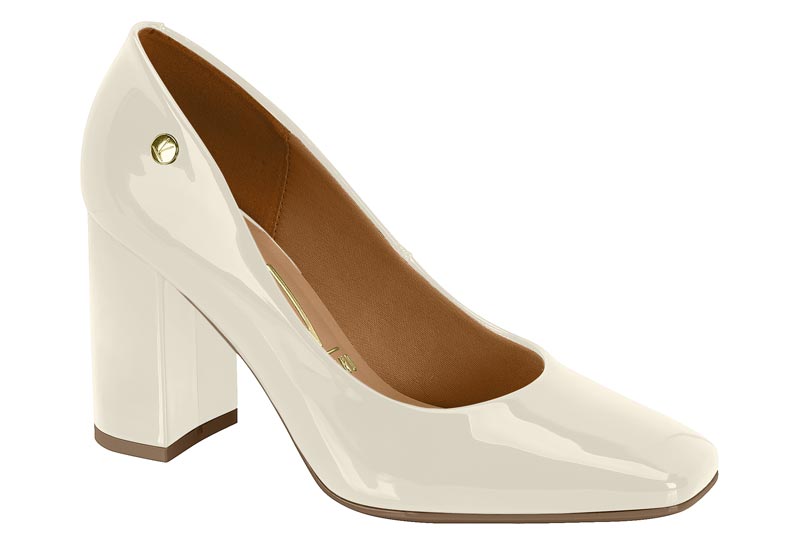 Zapato Vizzano Efecto Charol Blanco 34