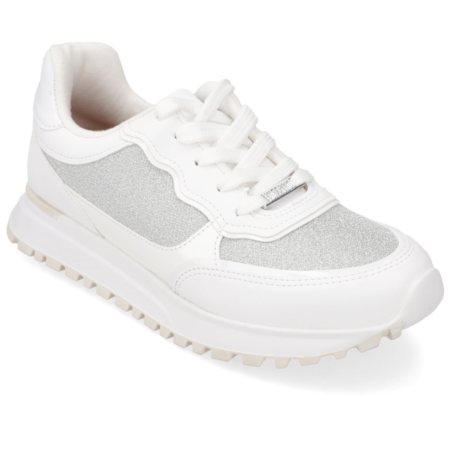 Zapatilla Casual Glitter Blanca