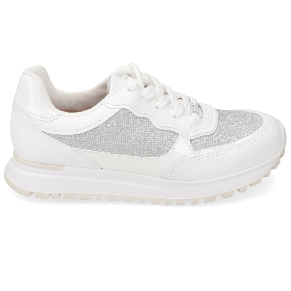 Zapatilla Casual Glitter Blanca