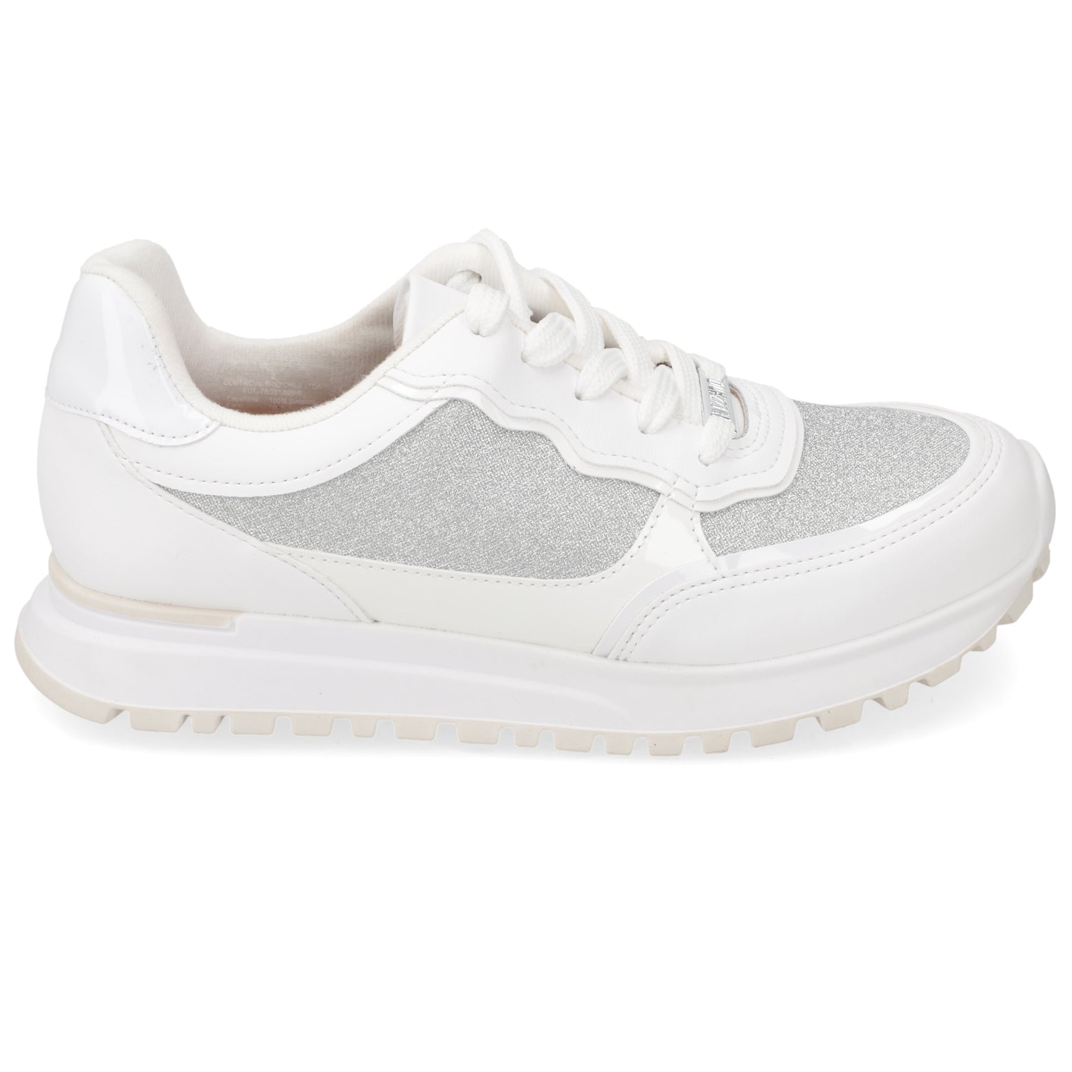 Zapatilla Casual Glitter Blanca
