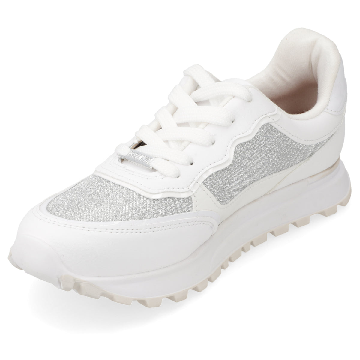Zapatilla Casual Glitter Blanca
