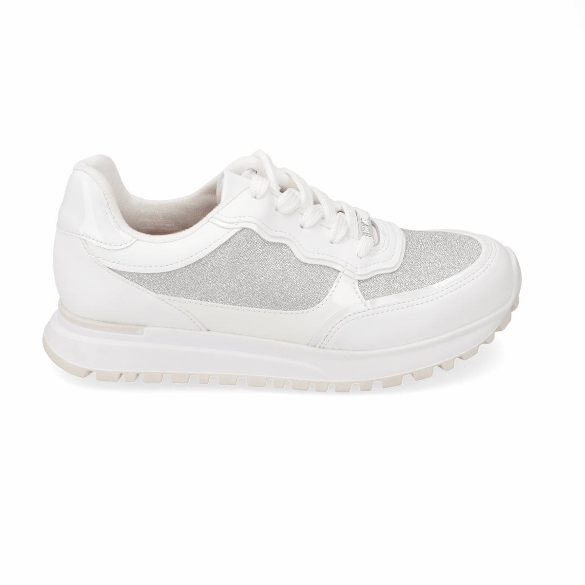 Zapatilla Casual Glitter Blanca