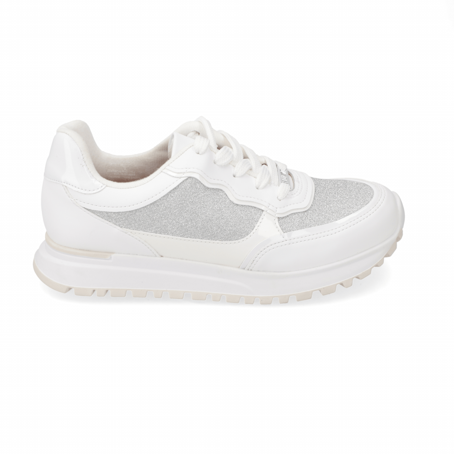 Zapatilla Casual Glitter Blanca