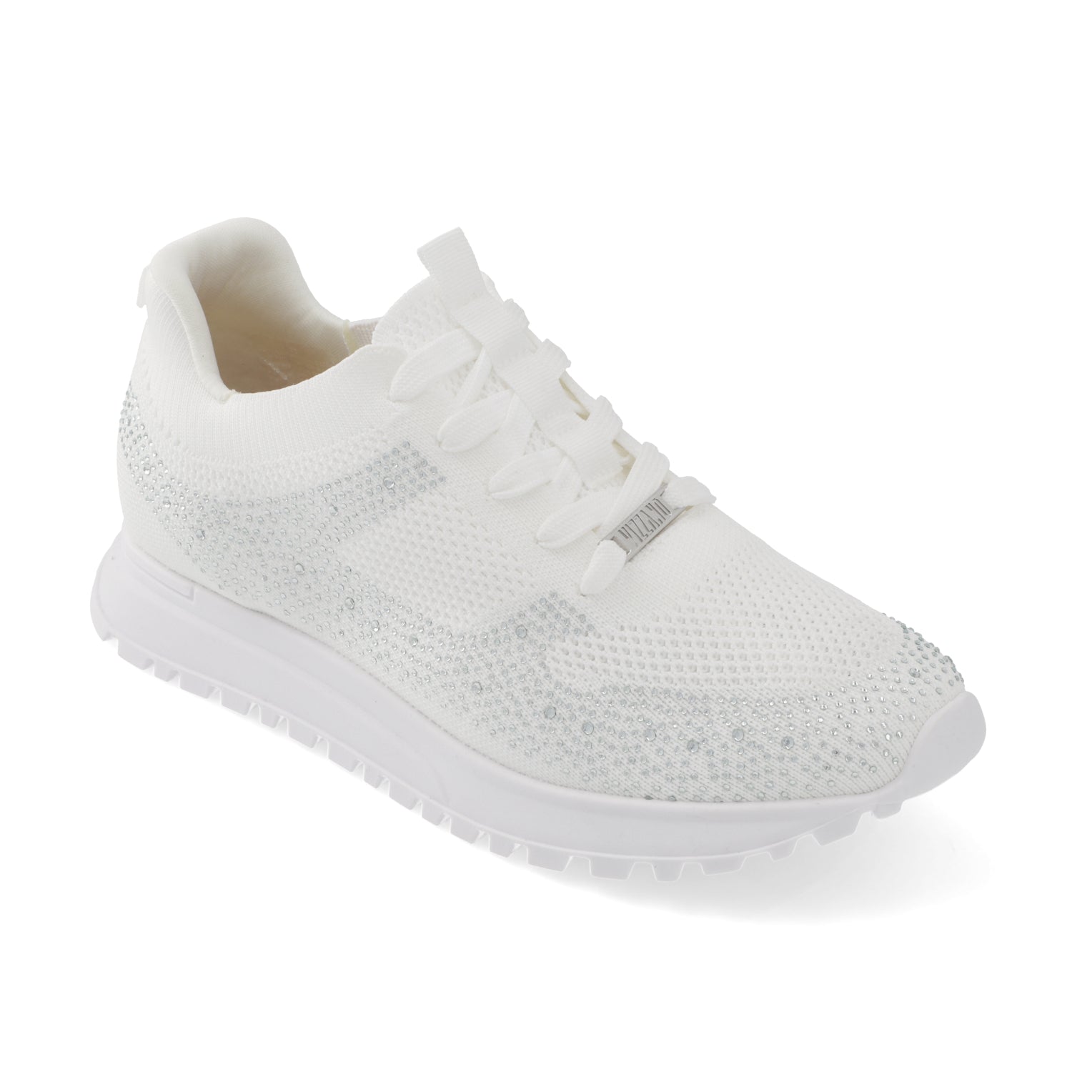 Zapatilla Casual Brillos Eco Cuero Blanco 1429-204-28075-86581