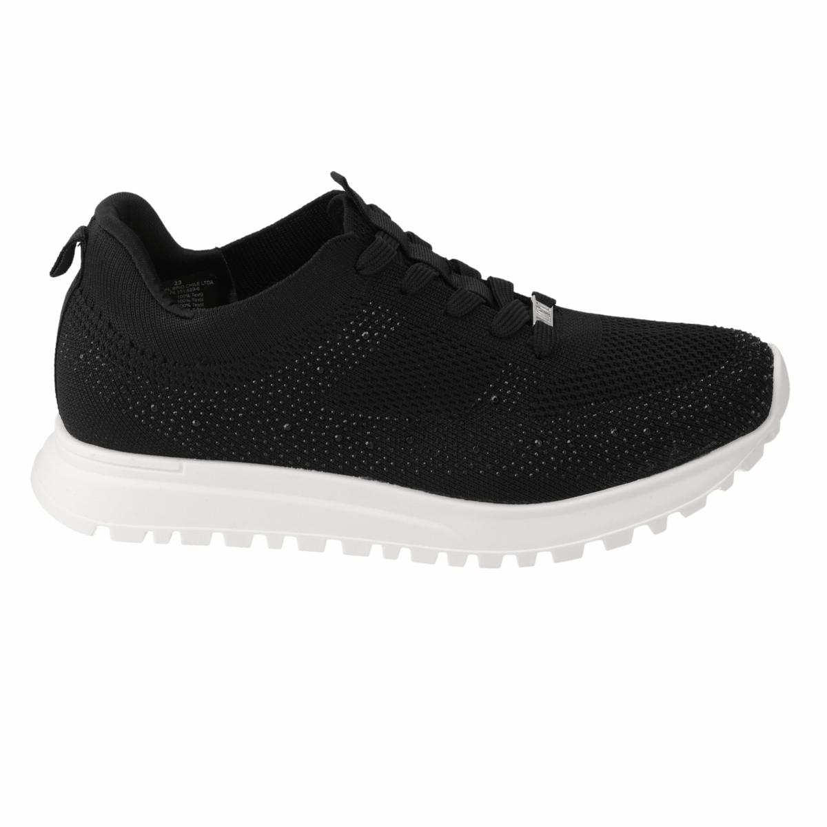 Zapatilla Negra Cristales Vizzano