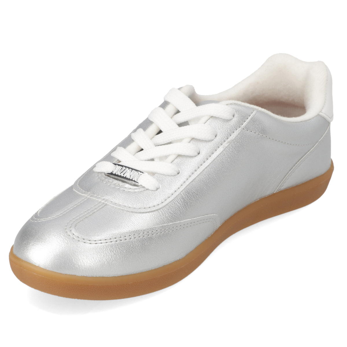 Zapatilla Casual Eco Cuero Metalizada Vizzano Plateada 35 / Plateado