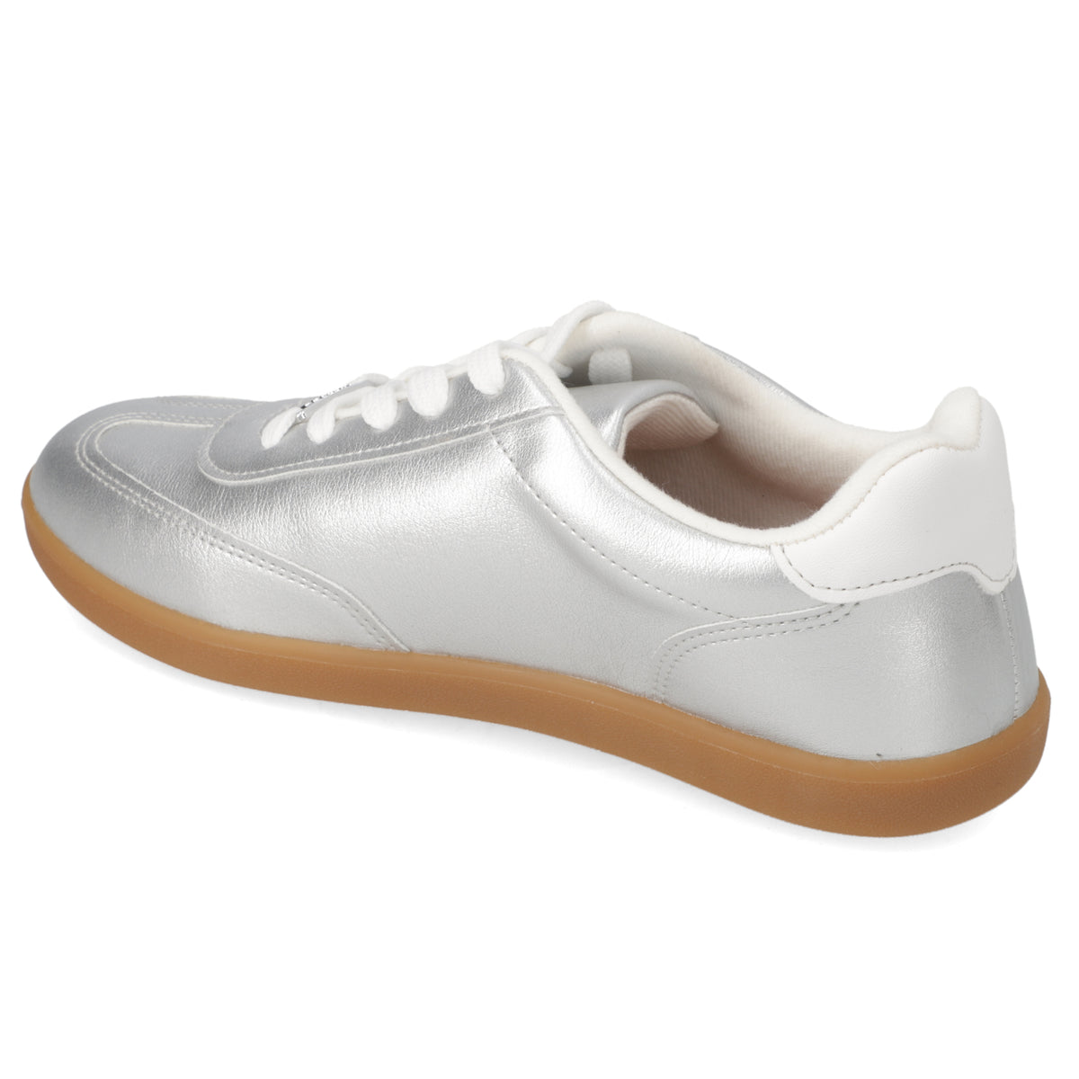 Zapatilla Casual Eco Cuero Metalizada Vizzano Plateada 35 / Plateado