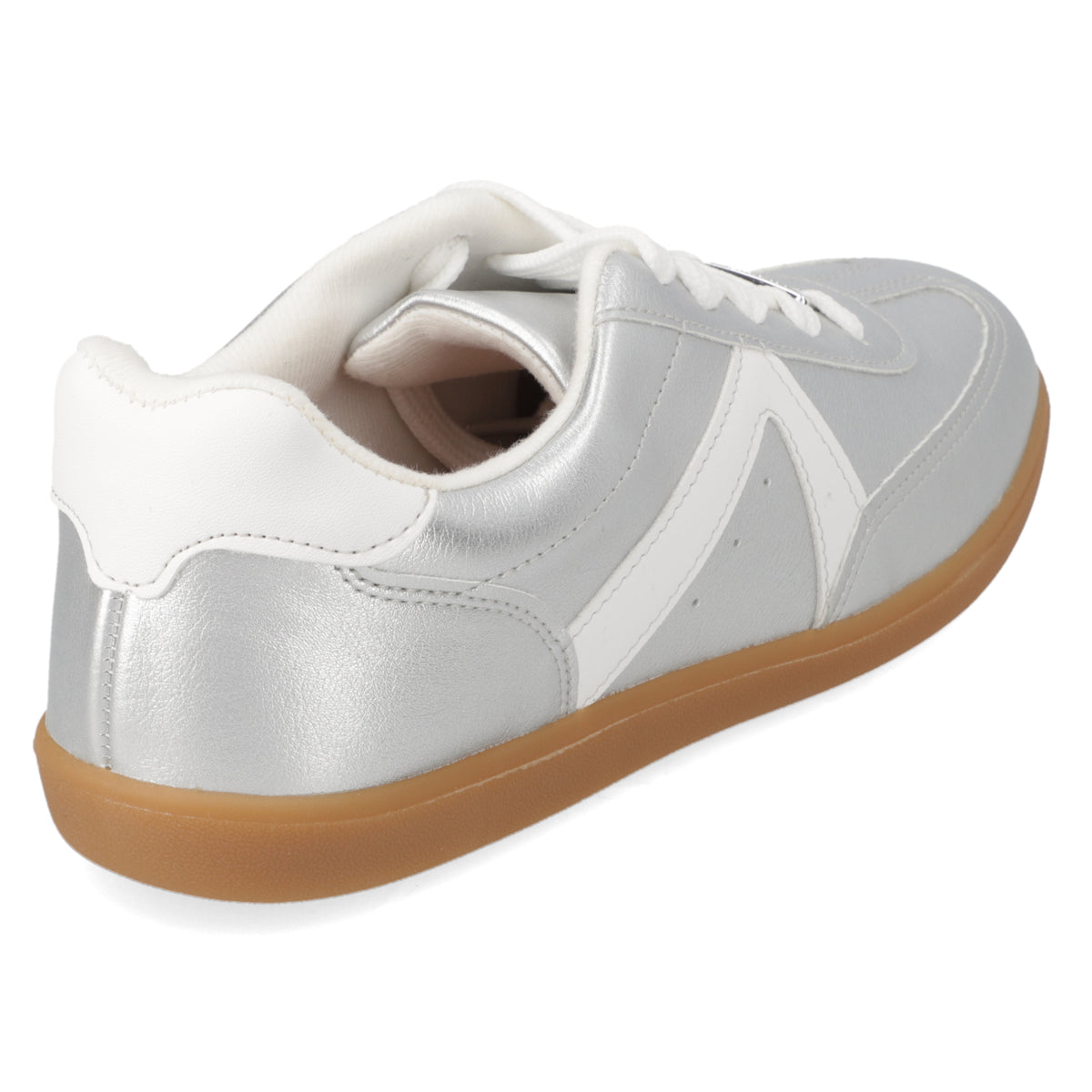 Zapatilla Casual Eco Cuero Metalizada Vizzano Plateada 35 / Plateado