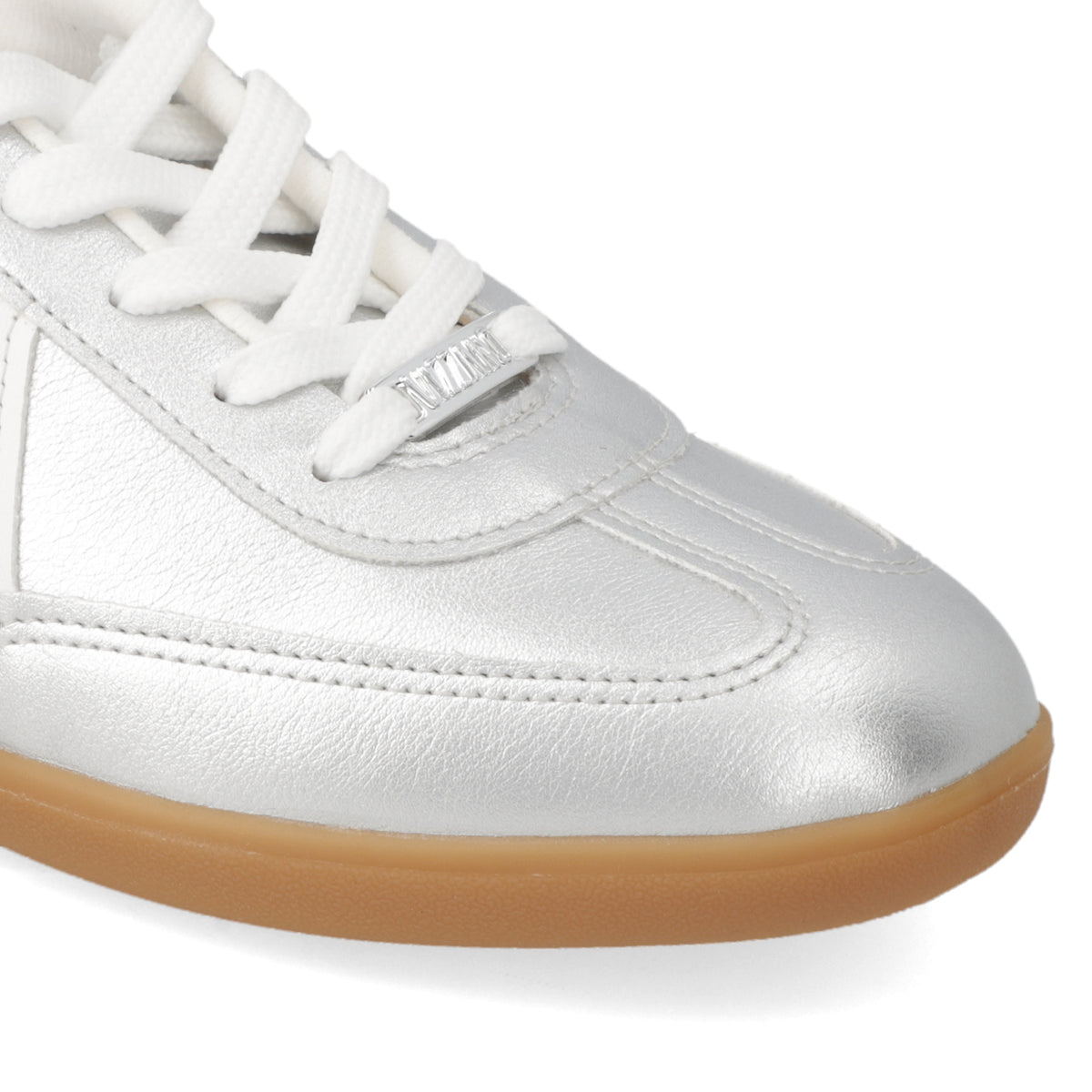 Zapatilla Casual Eco Cuero Metalizada Vizzano Plateada 35 / Plateado