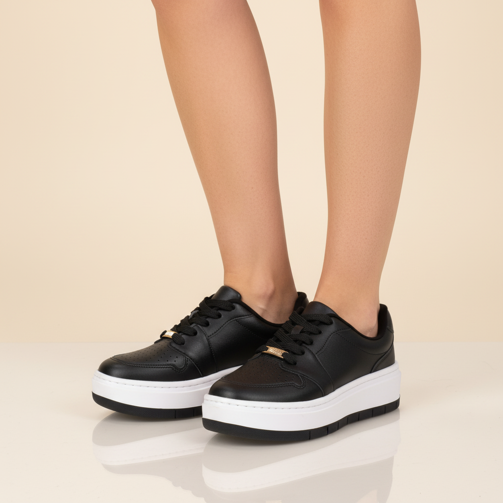 Zapatillas Casuales Negro Vizzano 35 / Negro