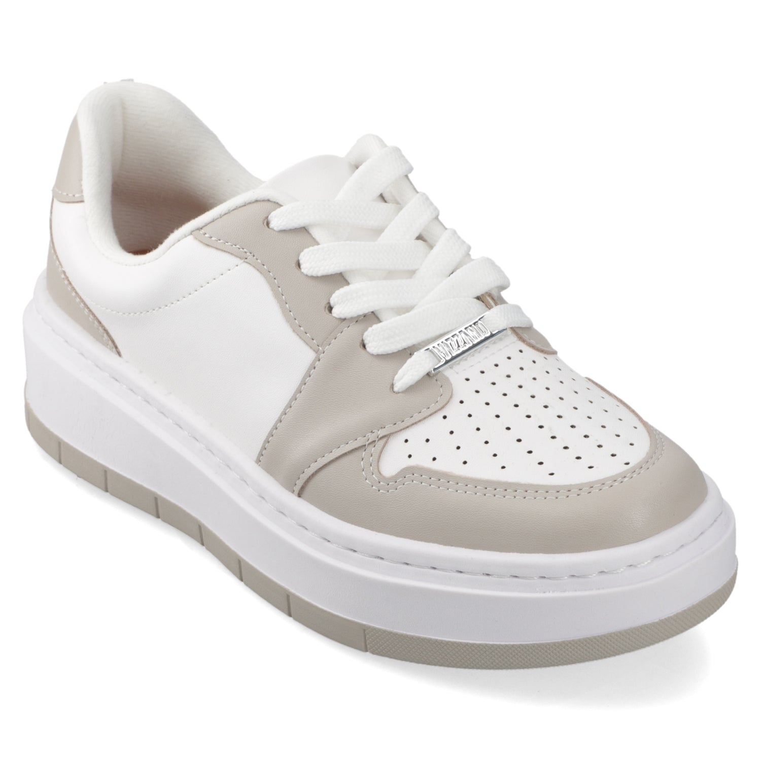 Zapatilla Casual Blanco y Beige Vizzano