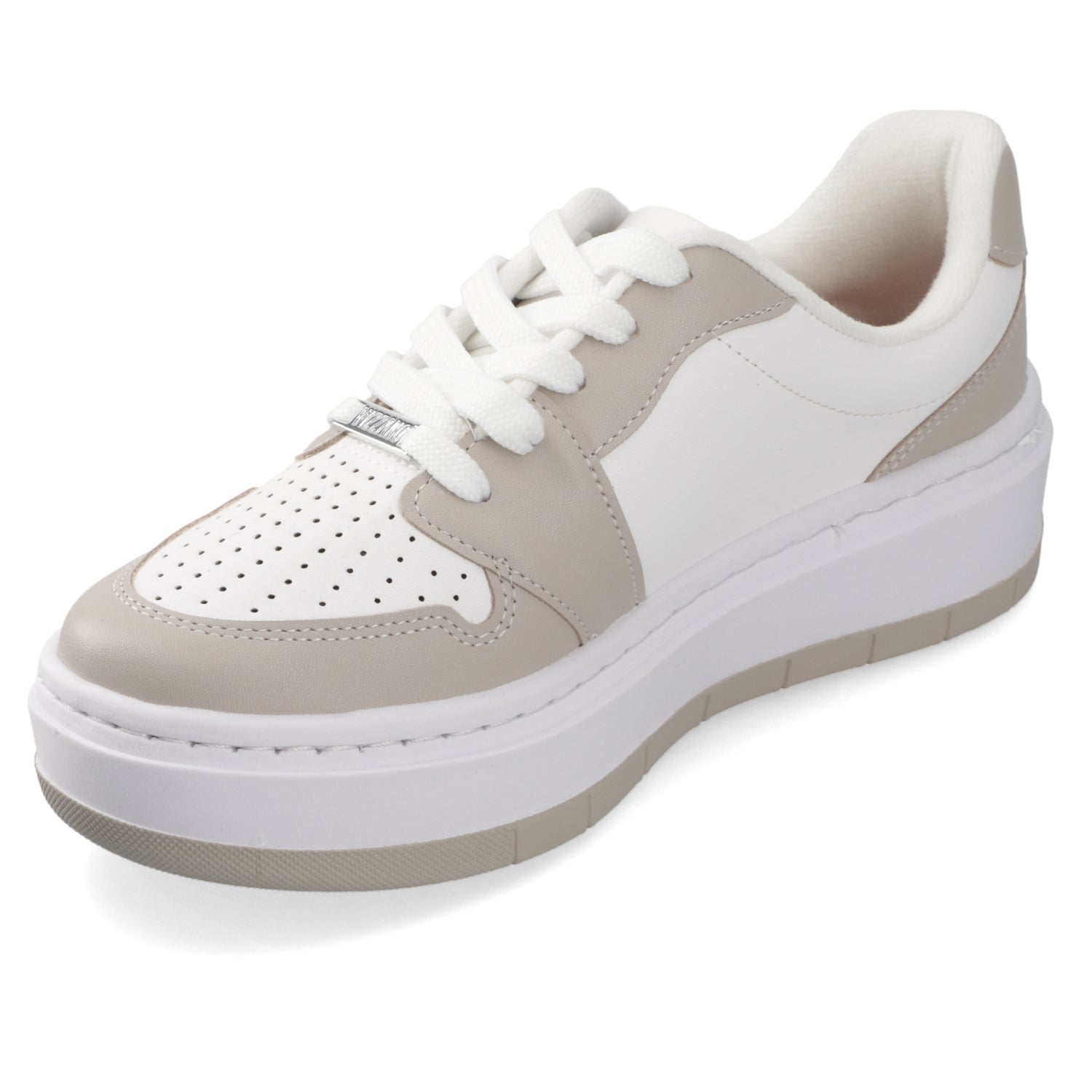 Zapatilla Casual Blanco y Beige Vizzano