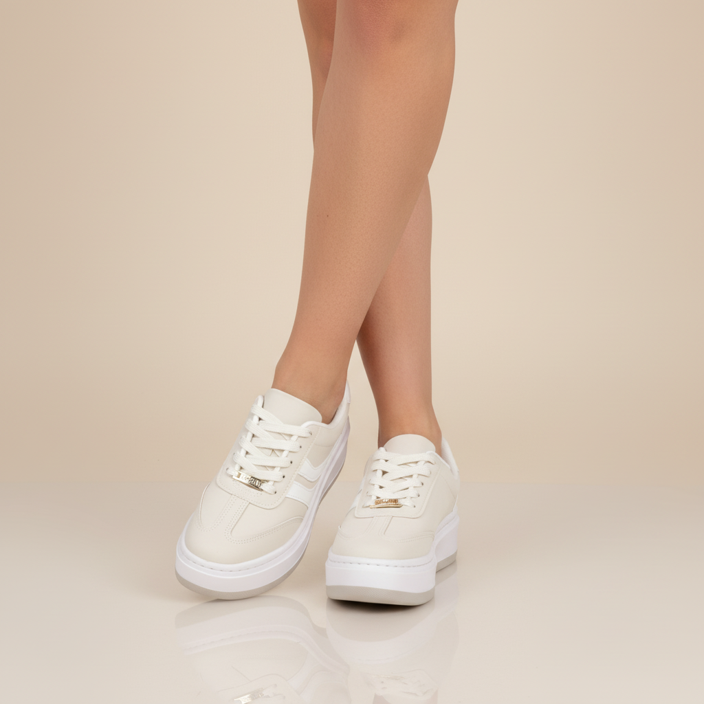 Zapatilla Casual Blanco Vizzano 35 / Blanco