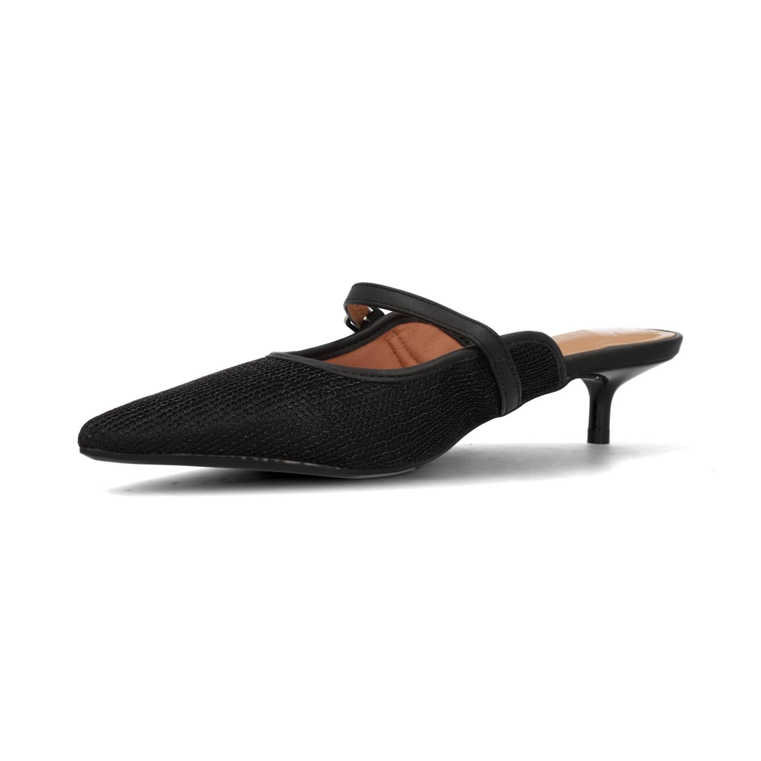 Stiletto Taco Aguja Eco Cuero Negro 1441-102-28498-15860