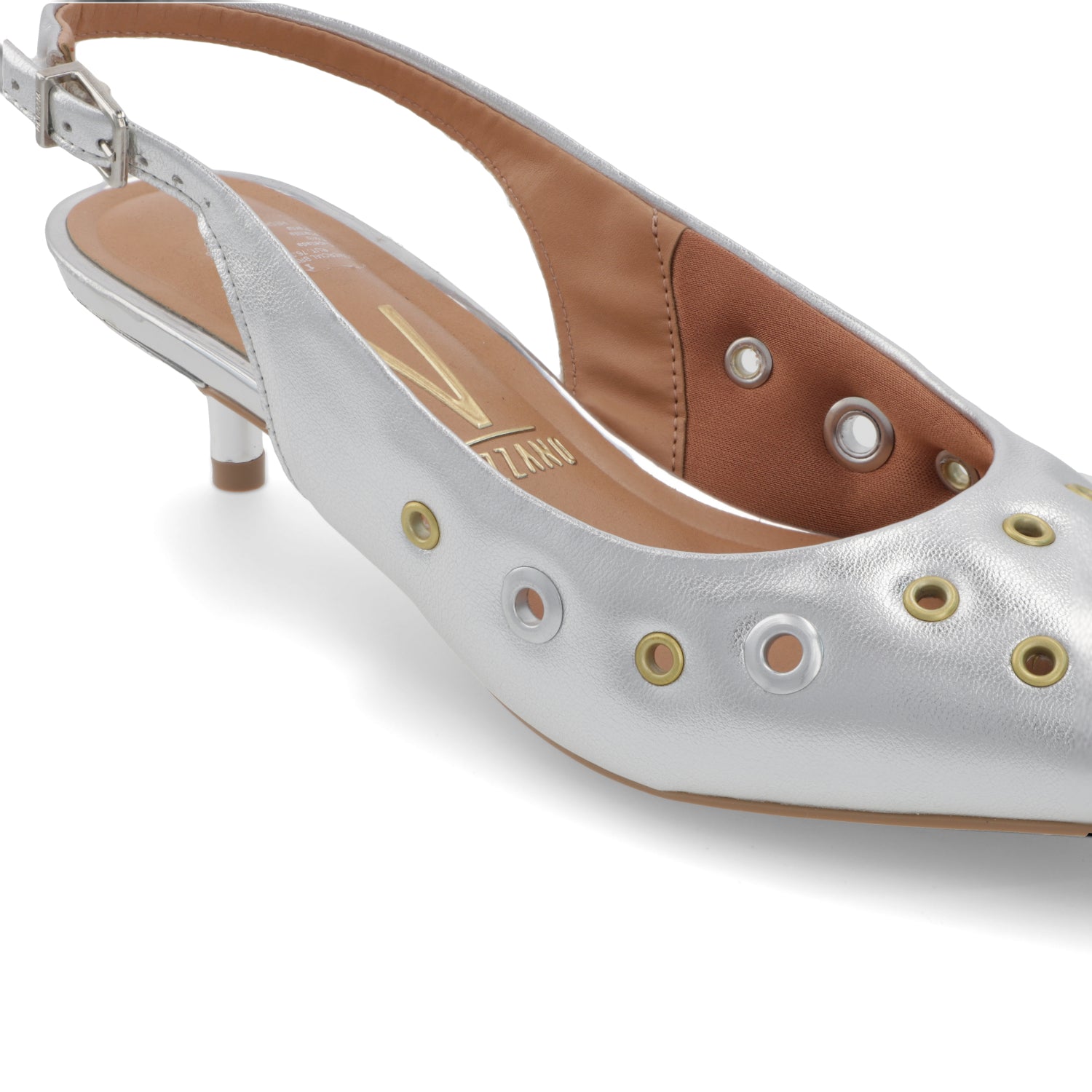 Stiletto Taco Aguja Metalizados Premium Plateado