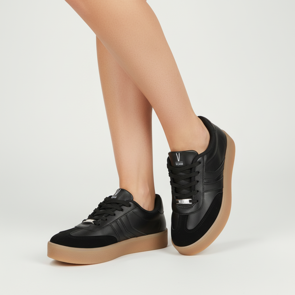 Zapatilla Negra Vizzano 35 / Negro