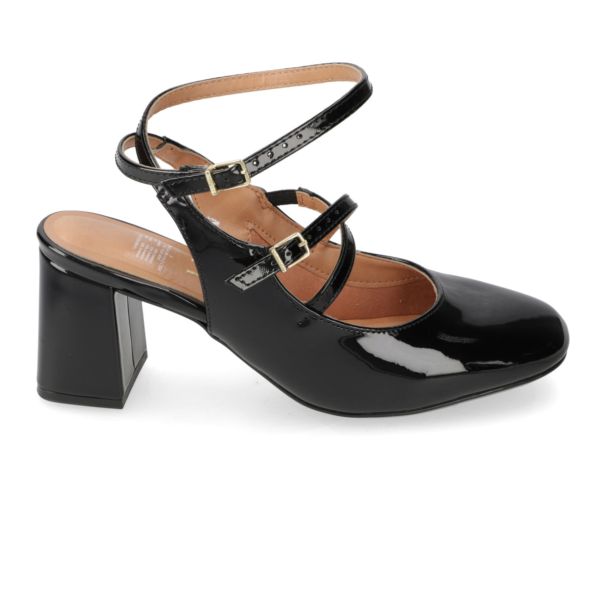 Taco Ancho 7 cm Negro Vizzano 34 / Negro